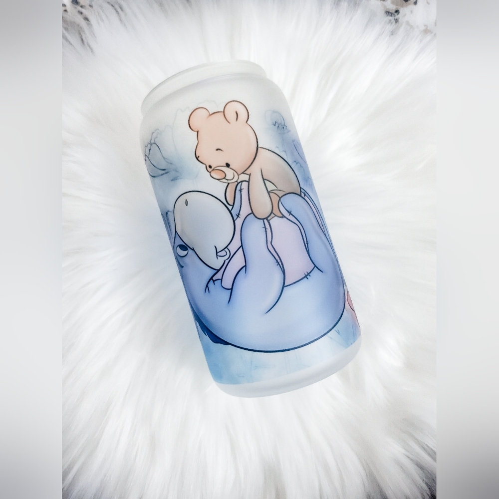 Donkey and Friend Glass Can Cup